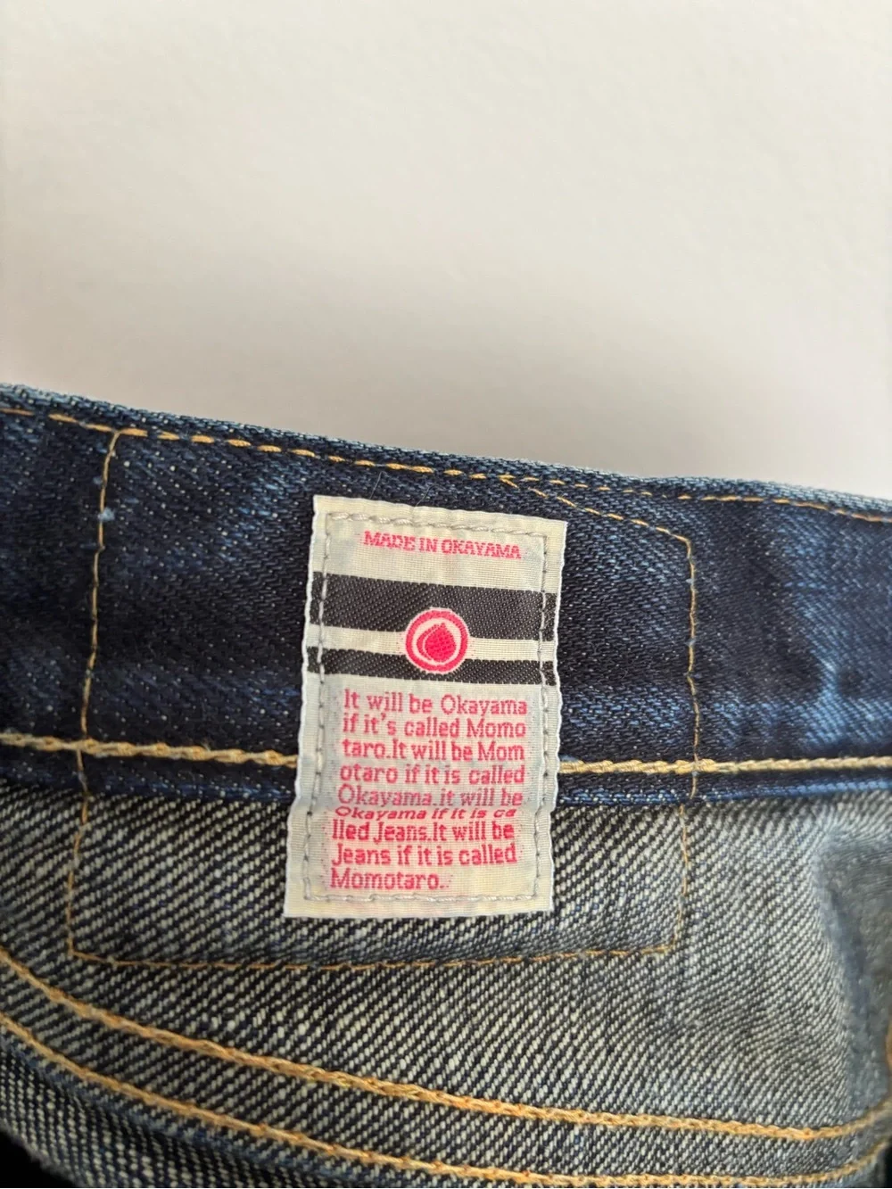 Momotaro Jeans Men 31 Pink Selvedge Denim Going To Battle Stripes Made In Japan
